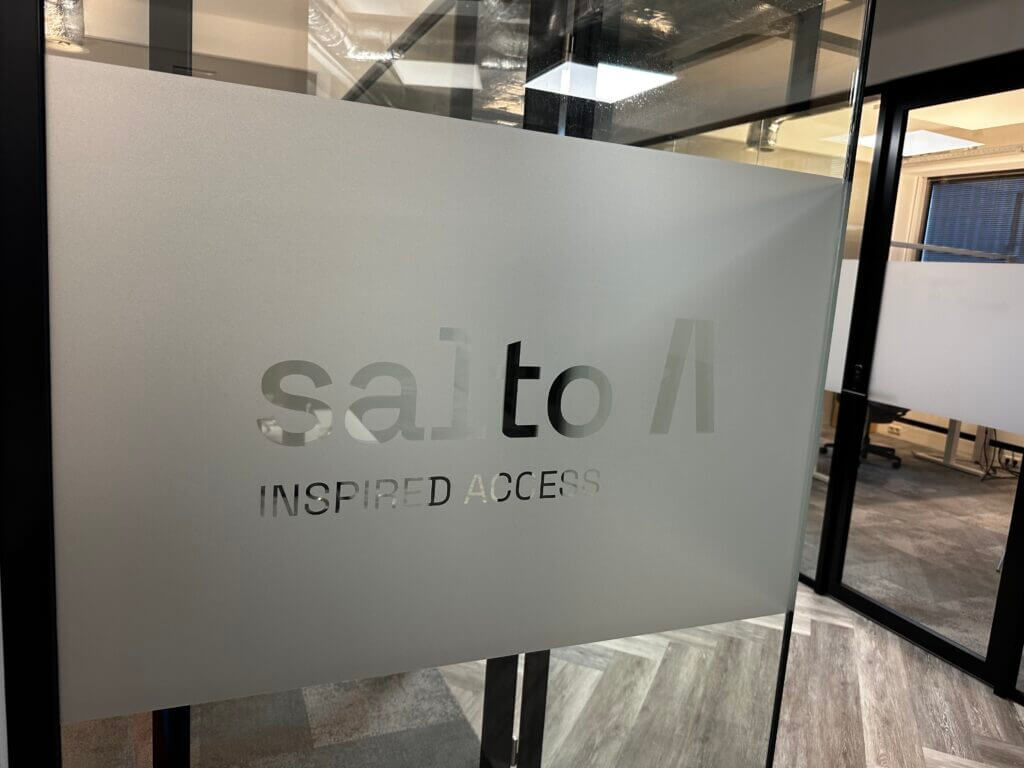 Etched glass stickers Salto