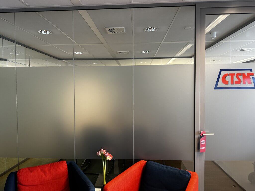 Etched glass stickers CTSN