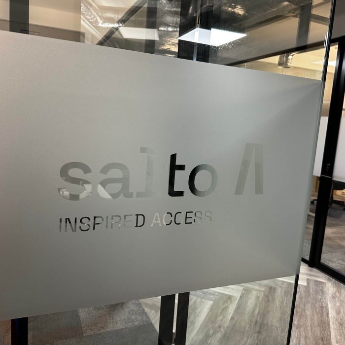 Etched glass stickers Salto